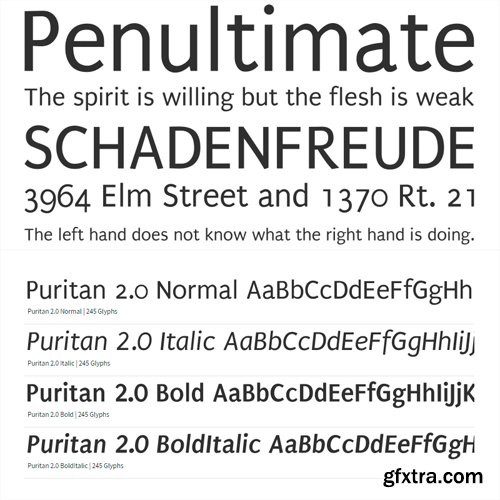 Puritan - Regular Sans-Serif Font Puritan - Regular Sans-Serif Font