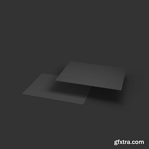Vector - Black Page. Business Mockup Template 2