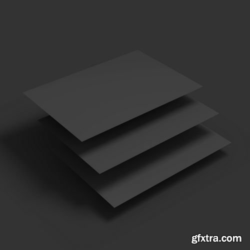 Vector - Black Page. Business Mockup Template 2