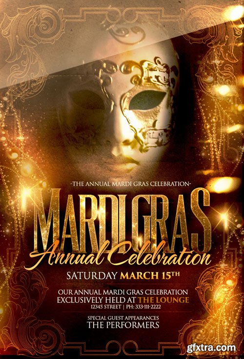 Mardi Gras Flyer Template Mardi Gras Flyer Template