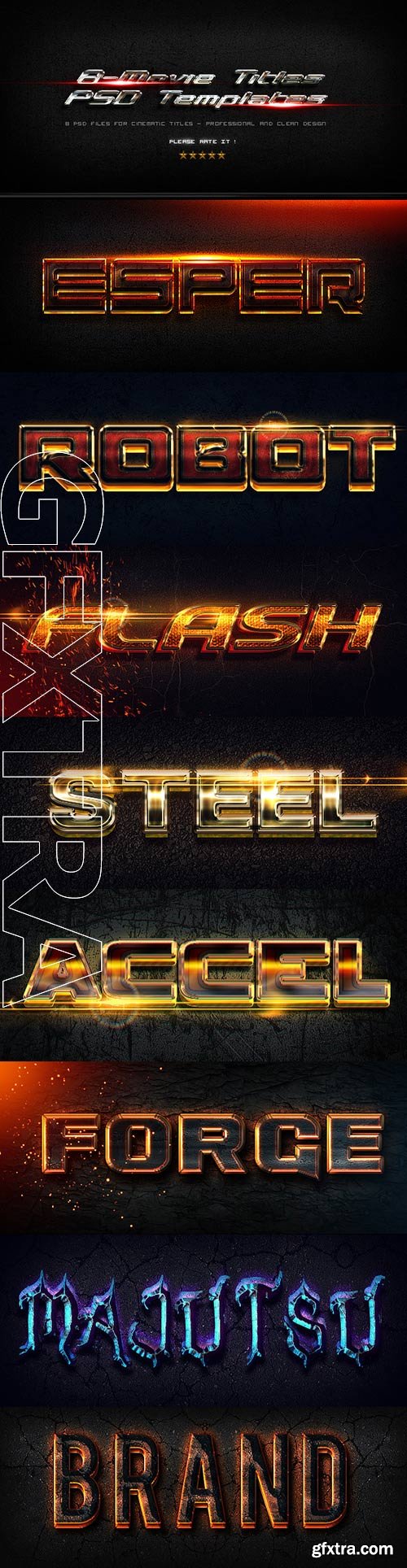 GraphicRiver - 8 Movie Titles PSD Templates 4312446 GraphicRiver - 8 Movie Titles PSD Templates 4312446