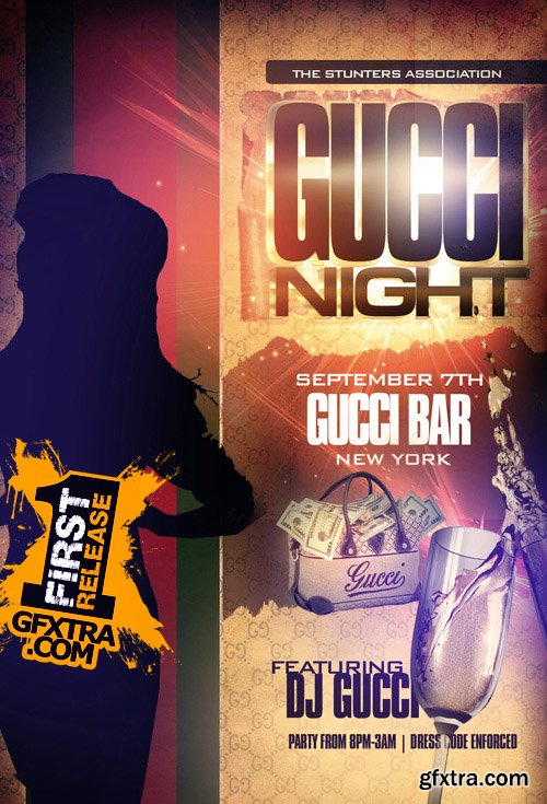 Gucci Night Flyer Template Gucci Night Flyer Template