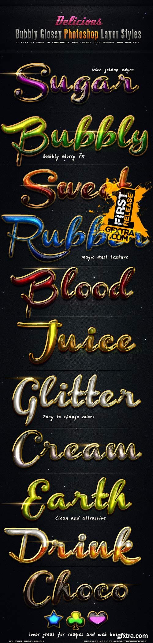 GraphicRiver - Delicious Bubbly Photoshop Styles 3048005 GraphicRiver - Delicious Bubbly Photoshop Styles 3048005