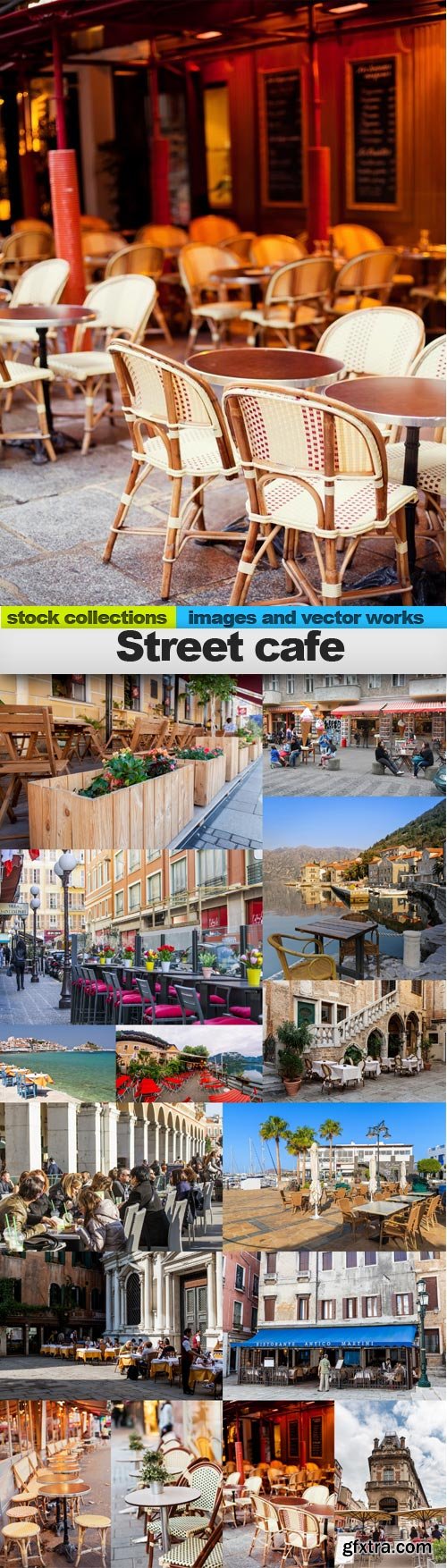 Street cafe, 15 x UHQ JPEG
