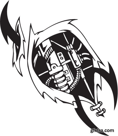 Tattoo element vector, &nbsp;20 x EPS