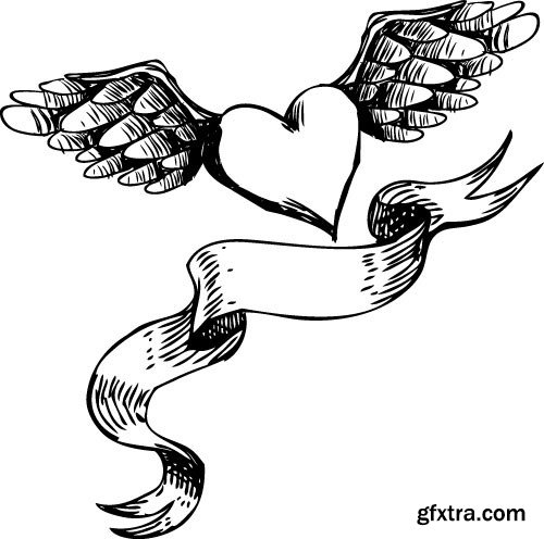 Tattoo element vector, &nbsp;20 x EPS