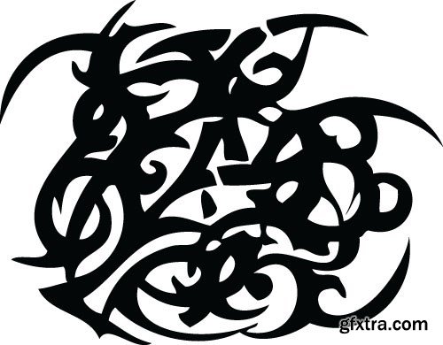 Tattoo element vector, &nbsp;20 x EPS