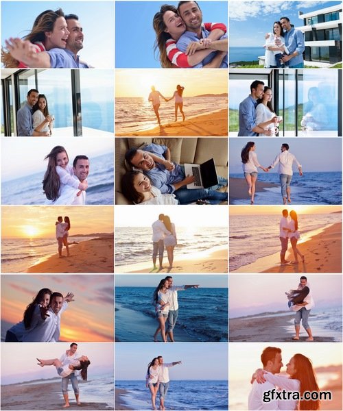 Collection of love young people on the beach sunset penthouse sea 25 HQ Jpeg