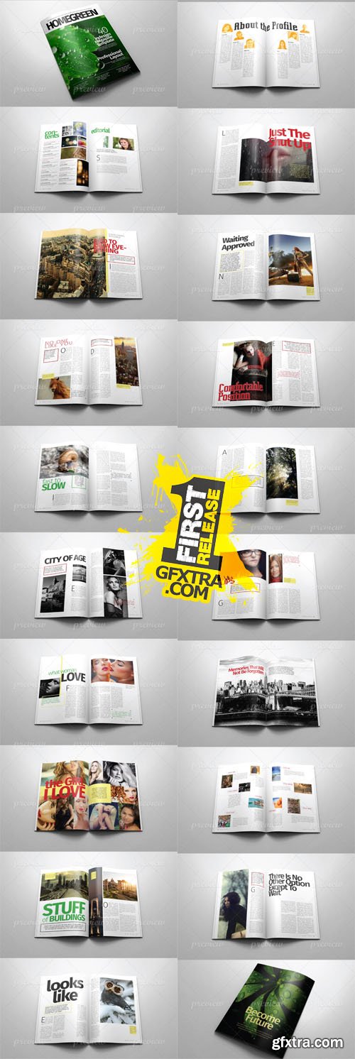 A4/Letter Indesign Magazine Template v.01