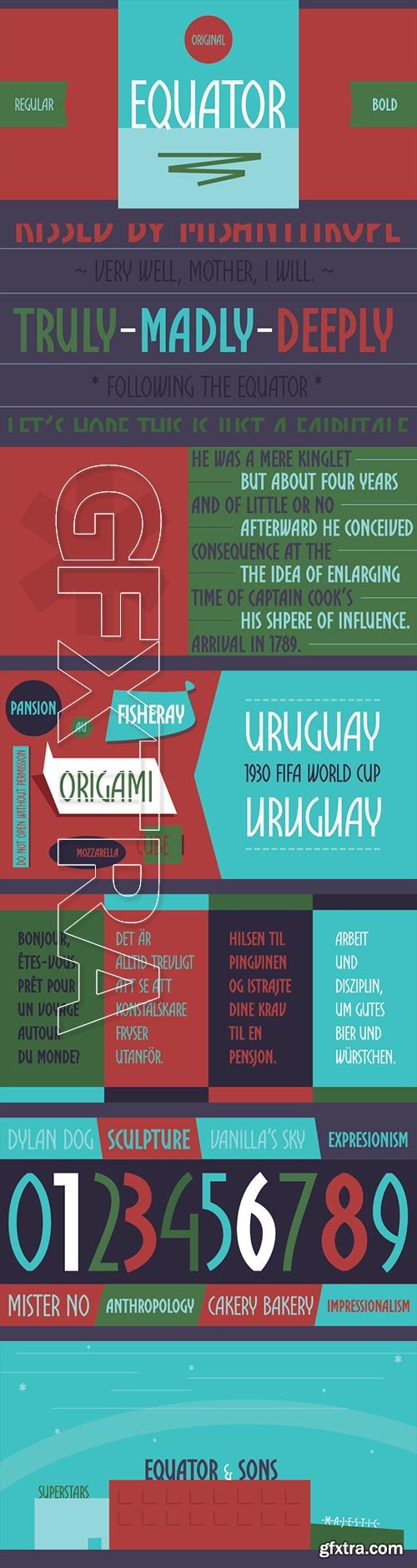 Equator - Modern Angular Typeface 2xOTF