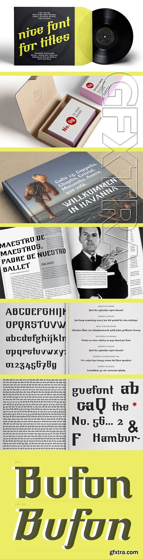 Bufon - Display Typeface 2xOTF $38