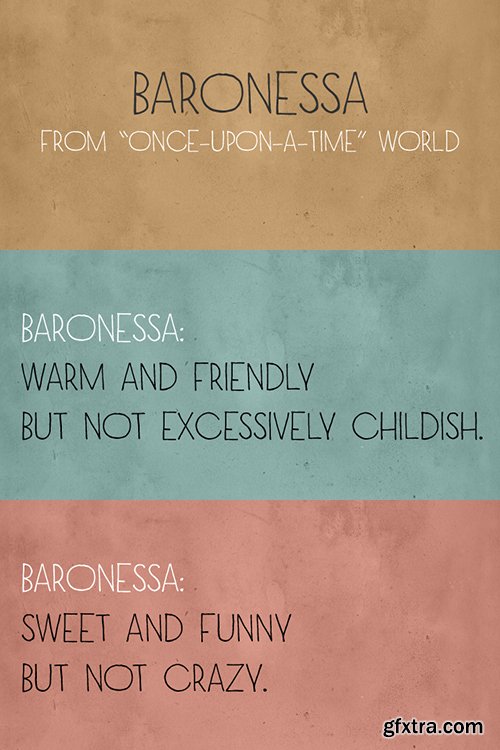Baronessa Font $39 Baronessa Font $39
