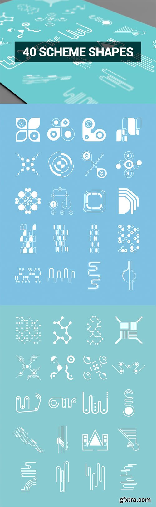 Abstract Shapes - 40 Scheme Shapes Abstract Shapes - 40 Scheme Shapes