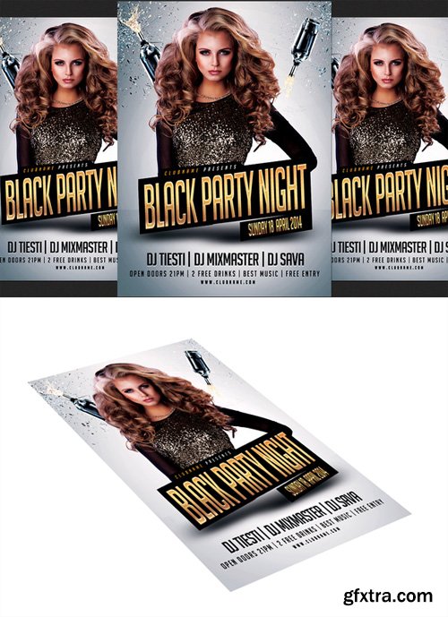 Black Party Flyer Black Party Flyer