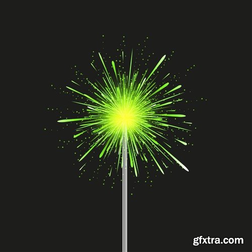 Collection of vector fireworks picture fireworks display celebration 25 Eps