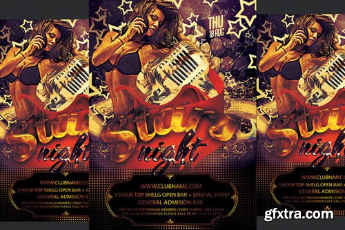 Stars Night Party Flyer Stars Night Party Flyer