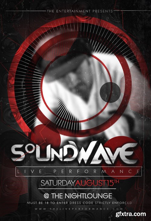 Soundwave DJ Abstract Flyer Template