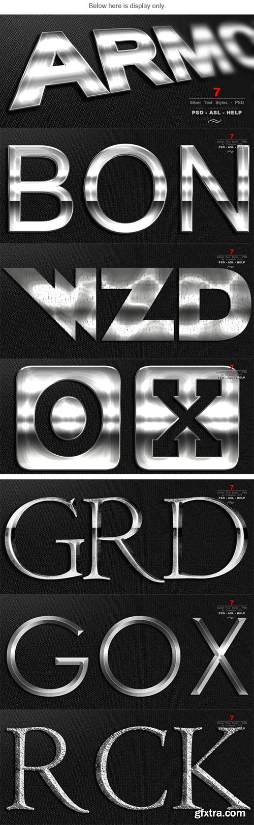 GraphicRiver - 7 Silver Text Styles Premium 6487858 GraphicRiver - 7 Silver Text Styles Premium 6487858