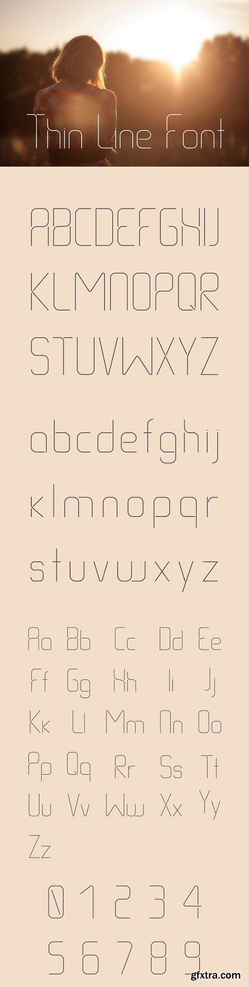 Thin Line Font