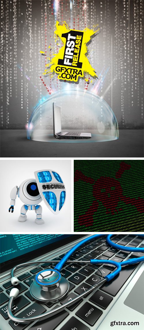 Virus Alert & Privacy Concept 25xJPG