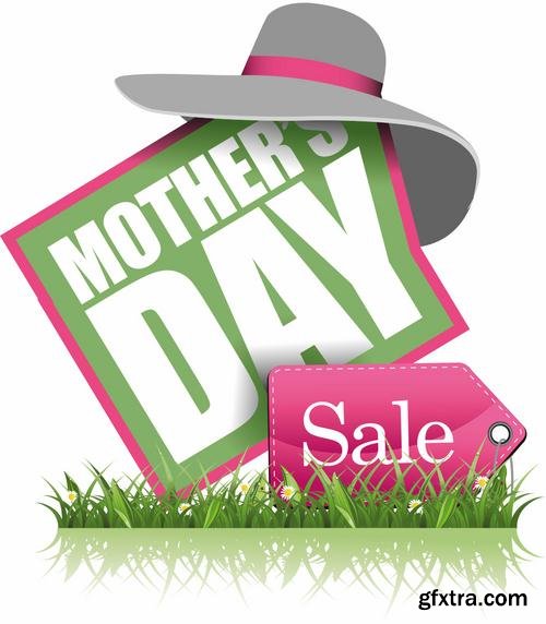 Happy Mothers Day Cards Labels Icons Design Elements 50EPS Happy Mothers Day Cards Labels Icons Design Elements 50EPS