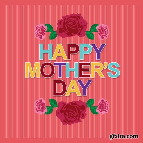 Happy Mothers Day Cards Labels Icons Design Elements 50EPS Happy Mothers Day Cards Labels Icons Design Elements 50EPS