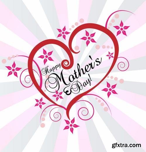 Happy Mothers Day Cards Labels Icons Design Elements 50EPS Happy Mothers Day Cards Labels Icons Design Elements 50EPS