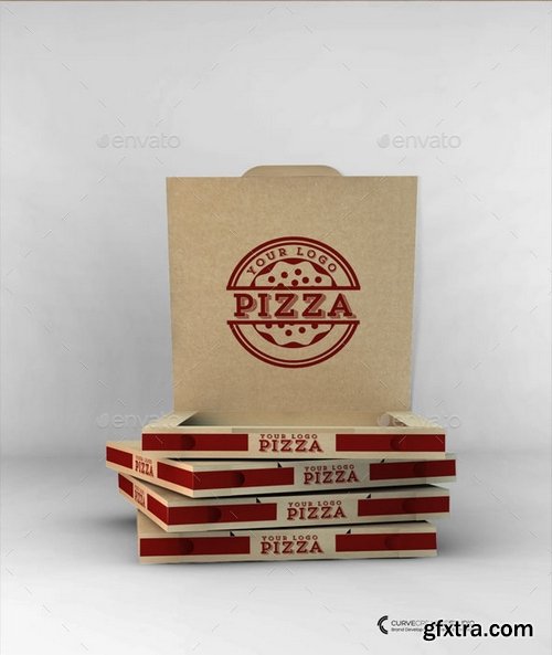 Take-Away Pizza Box Mock-Up - GraphicRiver 11291768