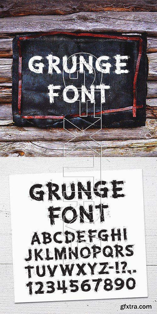 GraphicRiver - Grunge Letters and Numbers 11341654