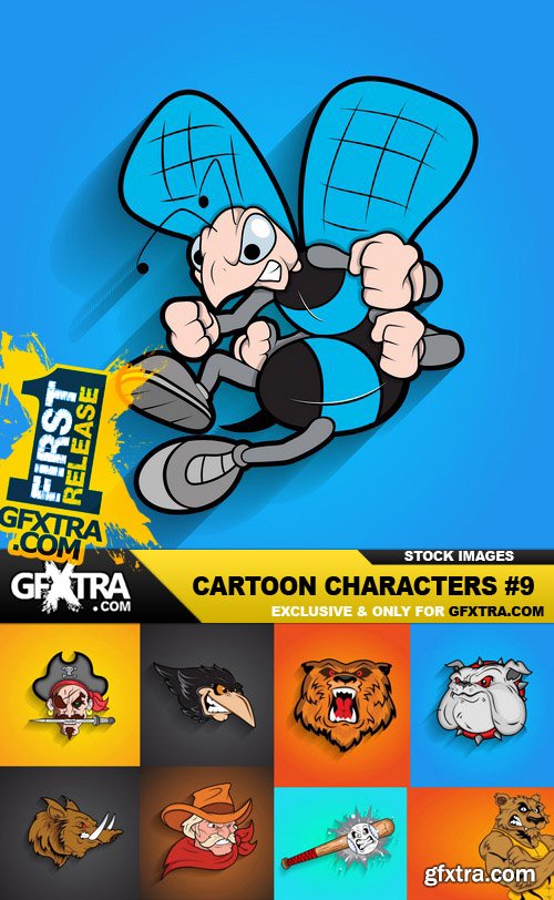 Cartoon Characters #9 - 25 Vector