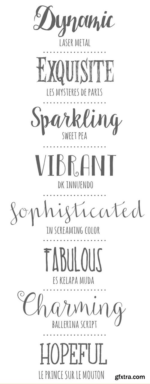 8 Happy Hand Drawn Fonts