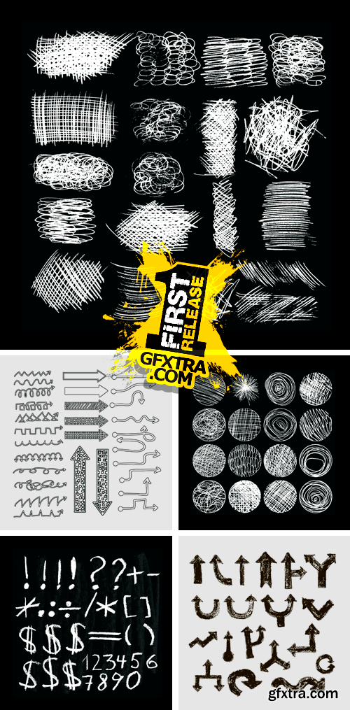 Hand Drawn Design Elements 25xEPS