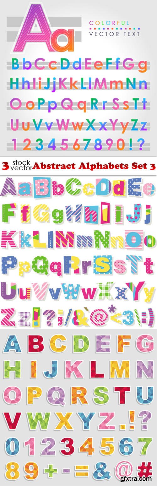 Vectors - Abstract Alphabets Set 3