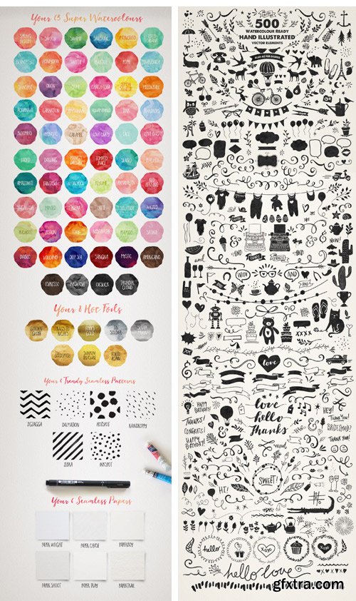 The Mammoth! Watercolour Kit