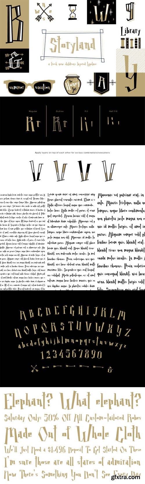 CM - Storyland Typeface Font