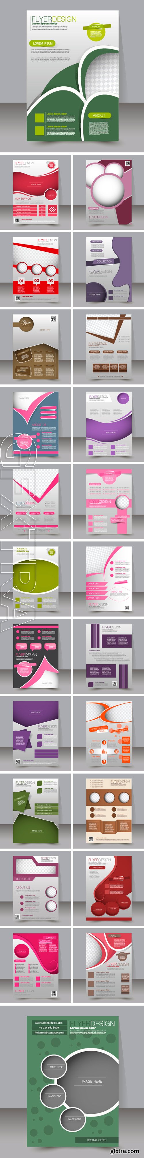 Stock Vectors - Business brochure  template.  Editable A4 poster for design