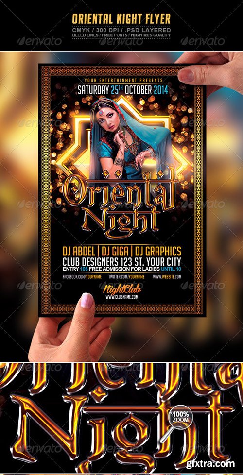 GraphicRiver - Oriental Night Flyer PSD Template 7143273