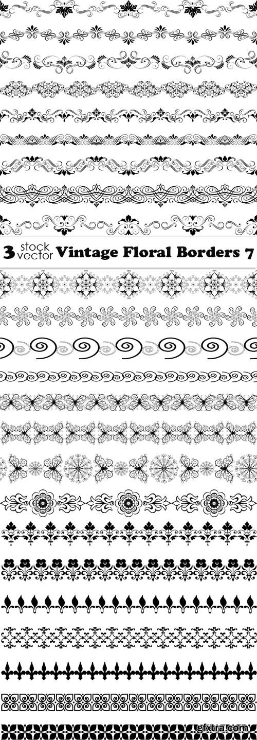 Vectors - Vintage Floral Borders 7