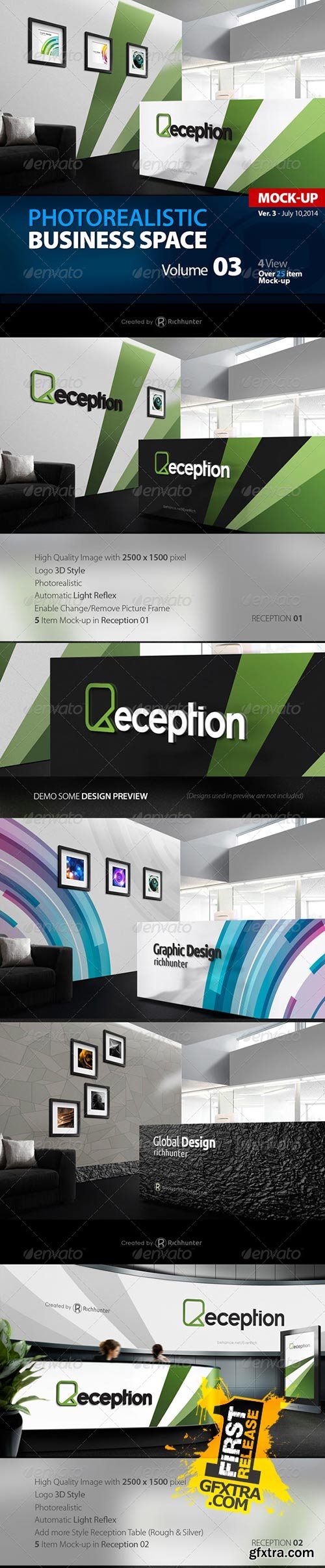 GraphicRiver - Mock-up Logo 3D Reception Vol.3 Richhunter 8225661 GraphicRiver - Mock-up Logo 3D Reception Vol.3 Richhunter 8225661