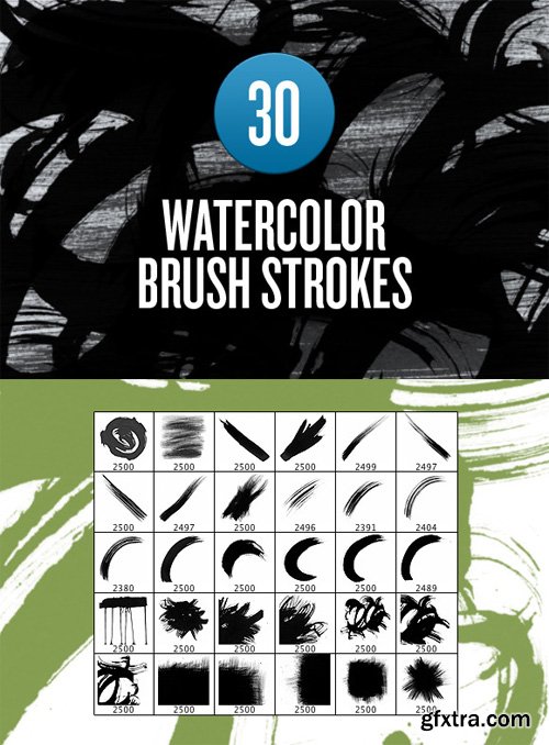 CM - Watercolor Brush Stroke Brushes