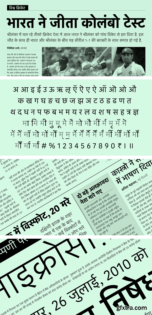 Kohinoor Devanagari Font Family 5xOTF