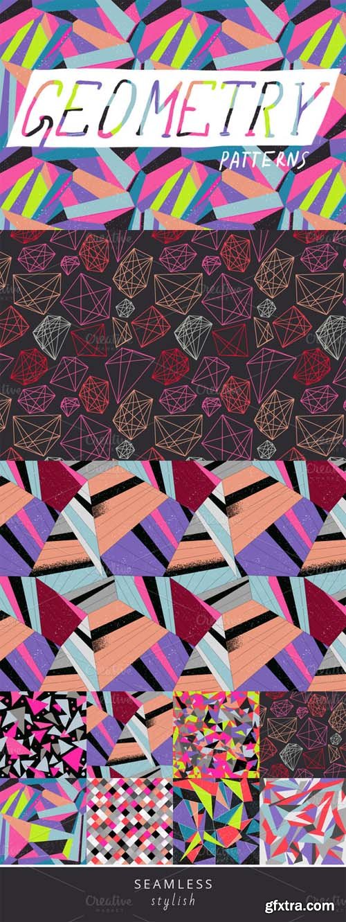 CM - Colorful geometric pattern set