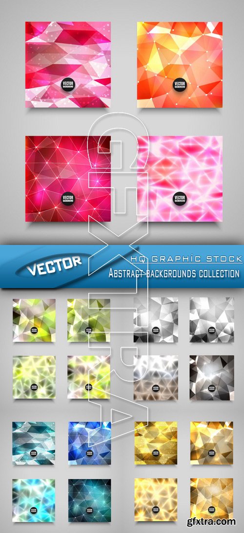 Stock Vector - Abstract backgrounds collection