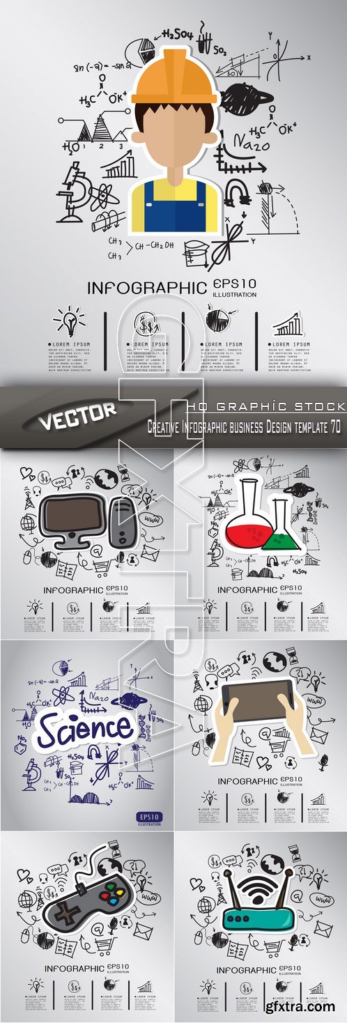 Stock Vector - Creative Infographic business Design template 70