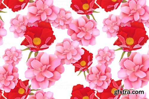 CM - Wild Roses seamless pattern CM - Wild Roses seamless pattern