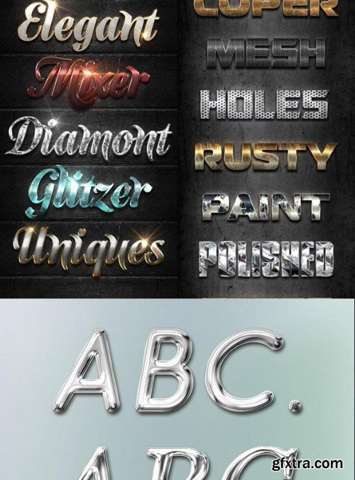 GraphicRiver - Premium Text Effects Styles Bundle 8660933