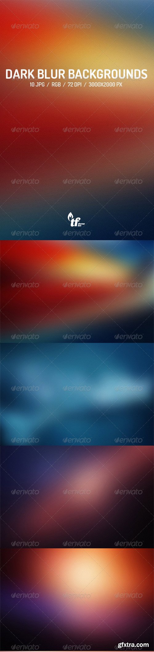 GraphicRiver - Dark Blurred Backgrounds 7738390