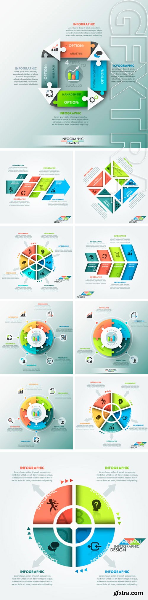 Stock Vectors - Modern infographics options banner. Vector. Can be used for web design and workflow layout
