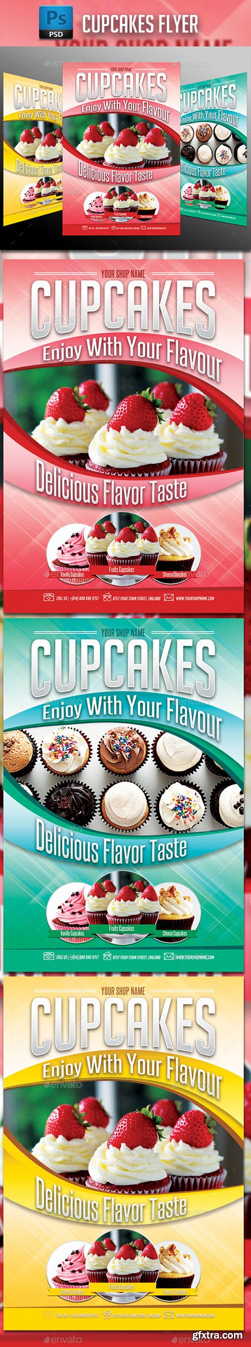 GraphicRiver Cupcakes Flyer GraphicRiver Cupcakes Flyer