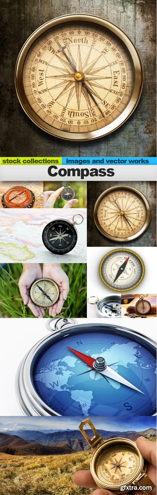 Compass, 10 x UHQ JPEG